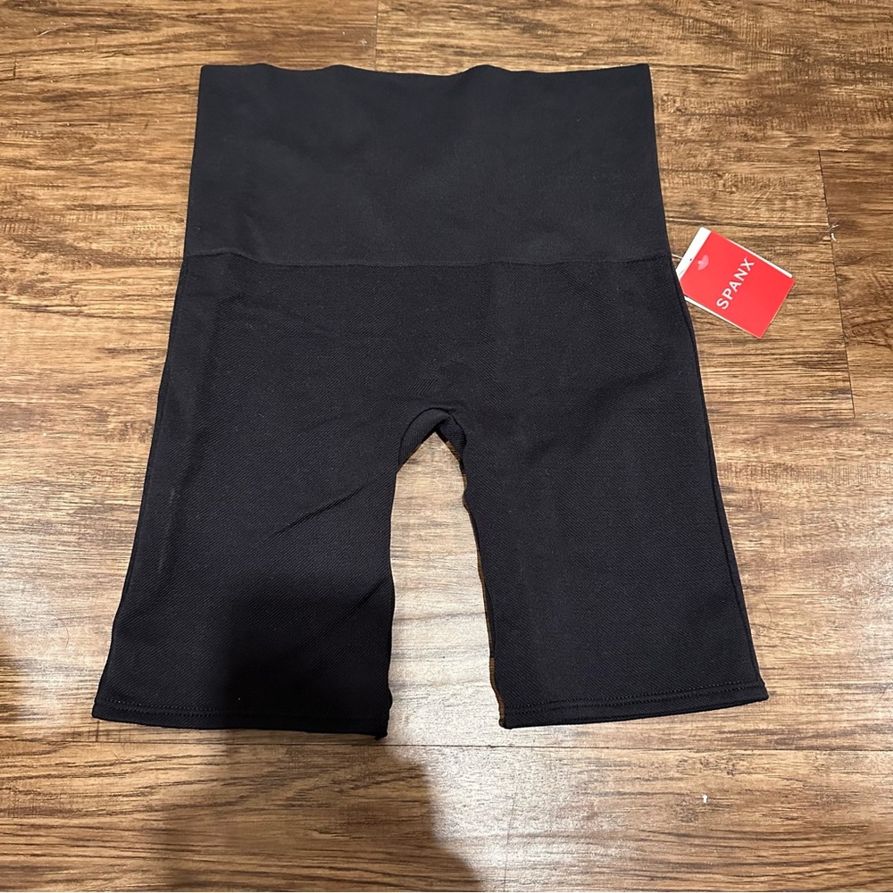 NWT Spanx Black Biker Shorts